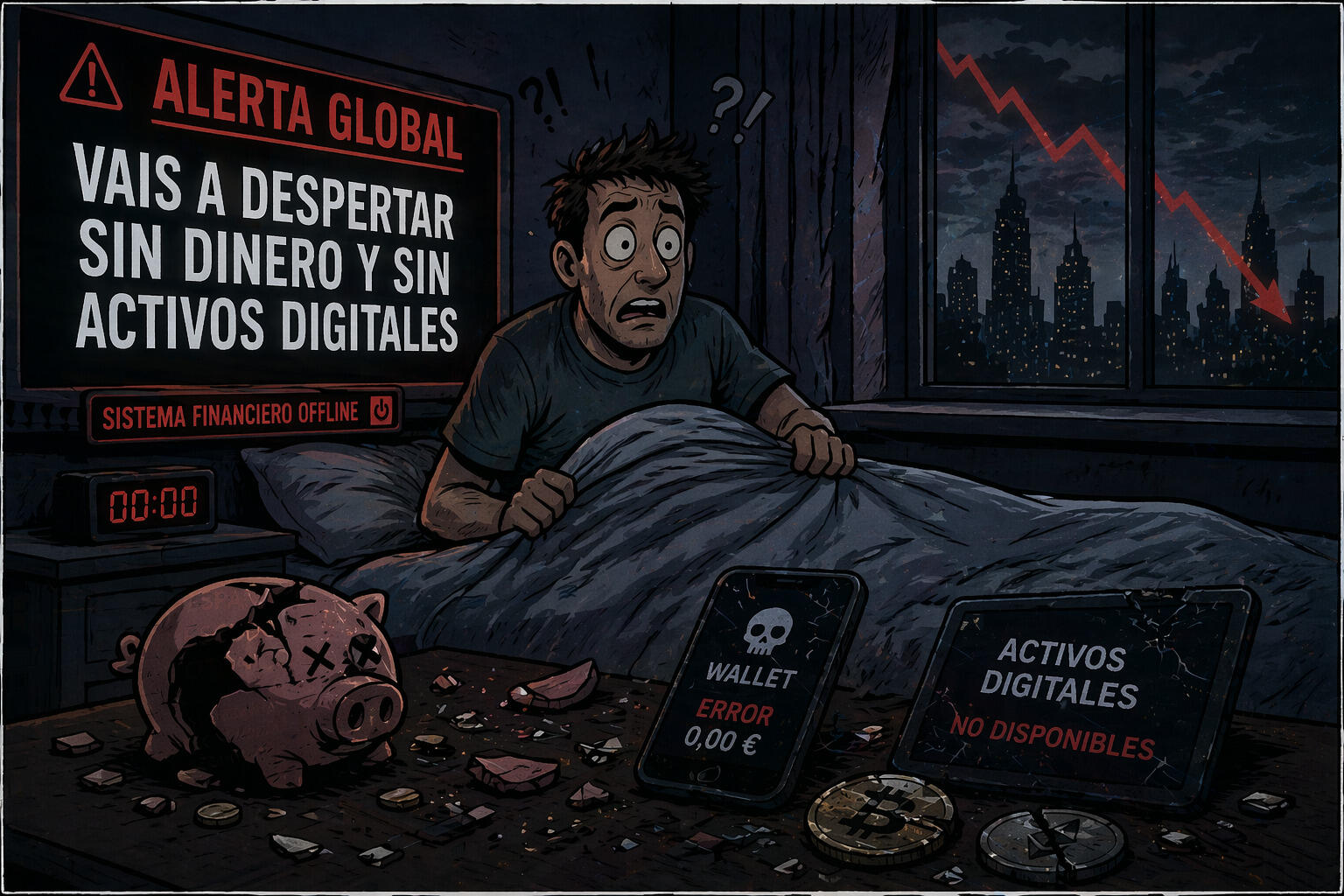 Vas a despertar sin dinero y sin activos digitales
