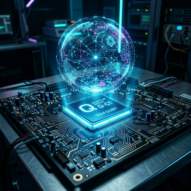 Chip de computación cuántica